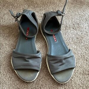 Prada Charcoal Women's Sandals